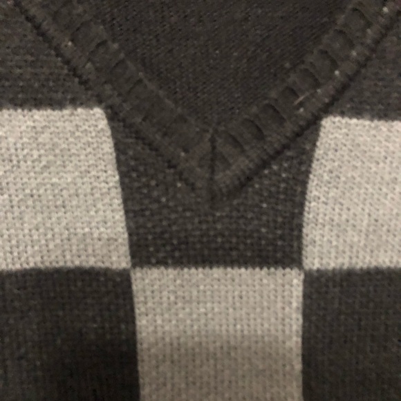 Grandpa style Oxygen pullover checkered sweater - Picture 3 of 5